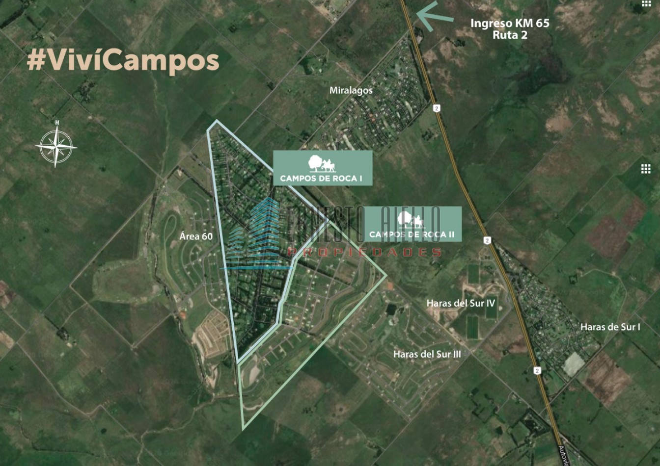 Am. VENTA Lote en Excelente Ubicacion - Campos de Roca II - Financiado