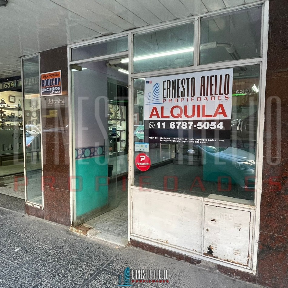 ALQUILER LOCAL COMERCIAL CALLE MORENO, QUILMES CENTRO.